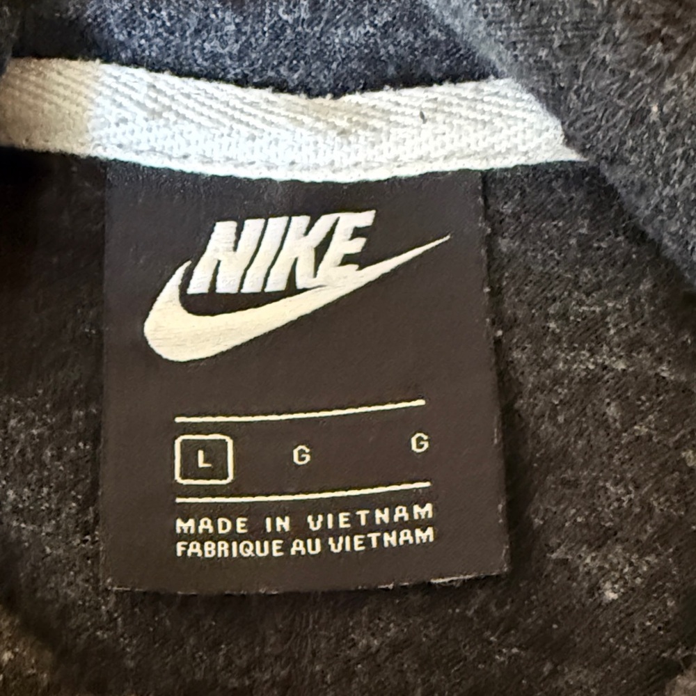 Nike Black Heather Full Zip Lightweight Hooded Sweatshirt - Picture 2 of 4